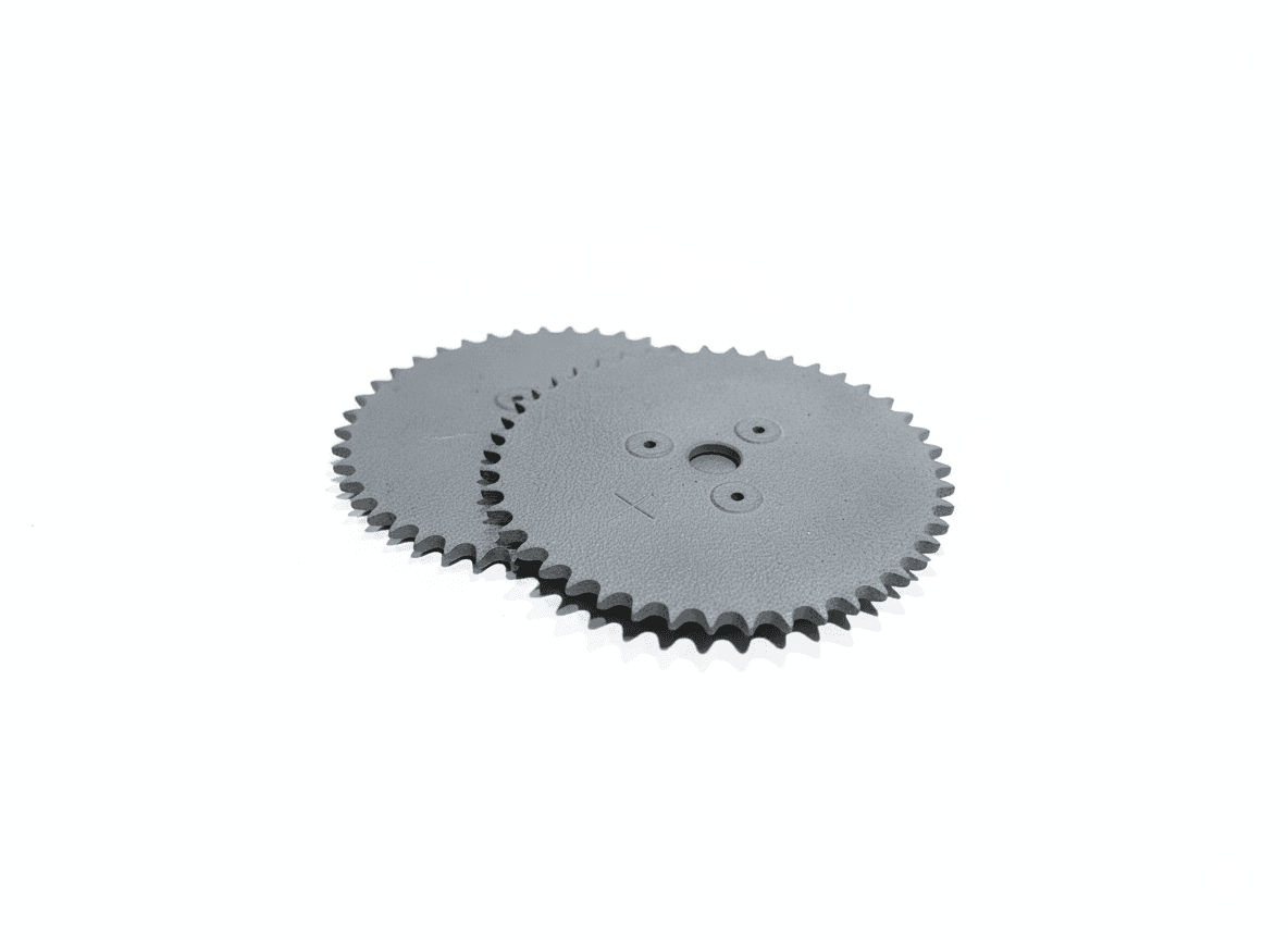 Tandwiel - Functioneel tandwiel met meerdere precisie-openingen, geproduceerd voor een aandrijflijn.